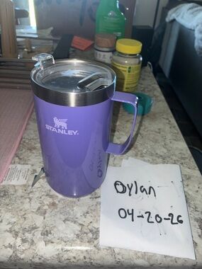 Stanley Purple Insulated Mug with Handle
